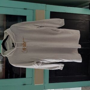 Nike Long Oversized Sweatshirt size Small - light gray & gold